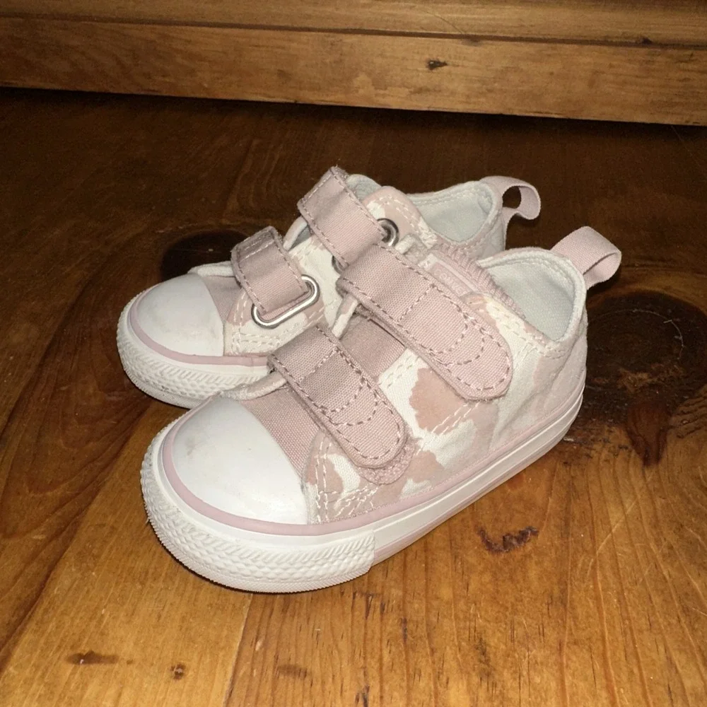 Converse Toddler All Star Pink Easy Slip-Ons‎ Chuck Taylor Sneakers Leopard Sz 5